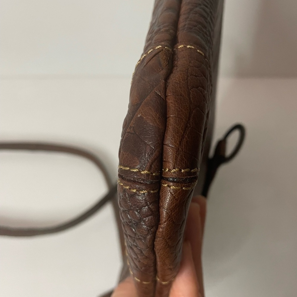 Jack Georges HORNBACK CROCO SERENA CROSSBODY BAG Brown - Picture 11 of 13